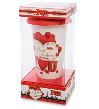 Valentine Mug With Lid Assorted