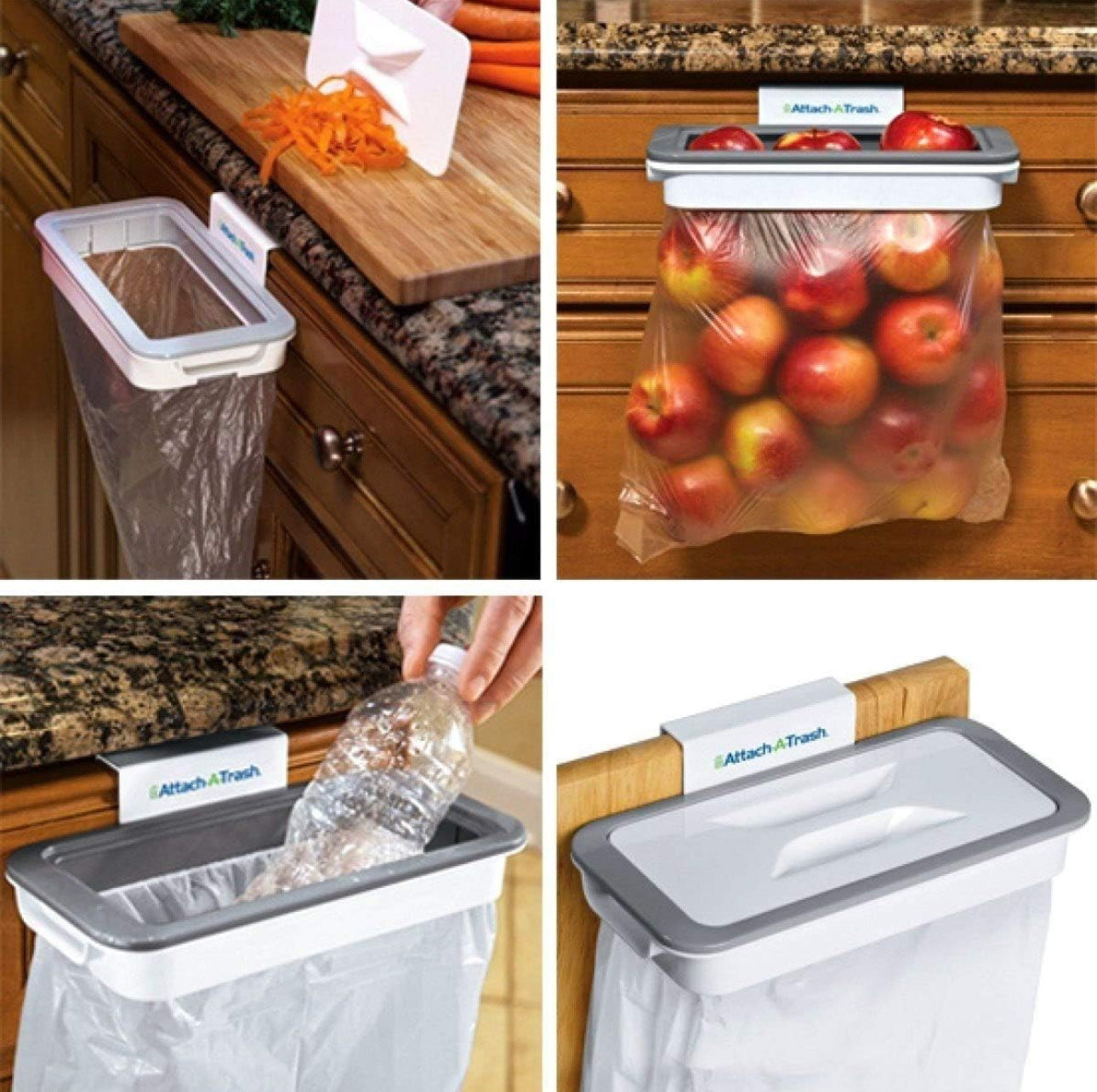 Attach-A-Trash Cabinet Hanging Garbage Bag Holder β Space-Saving Waste Solution