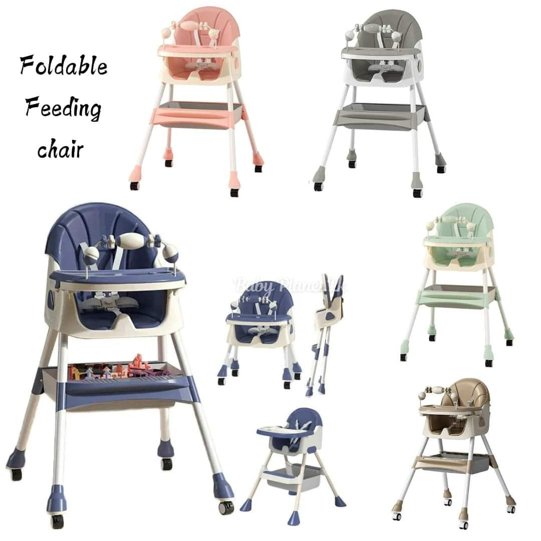4-in-1 Adjustable Kid Dining Chairs with Five-Point Snap Button