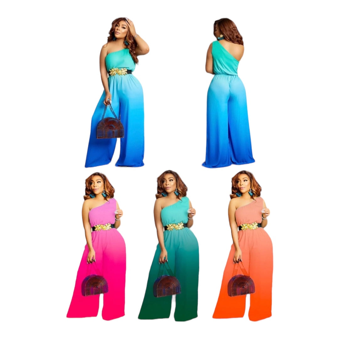 Ladies Jumpsuit Loose For Summer-Various Colours