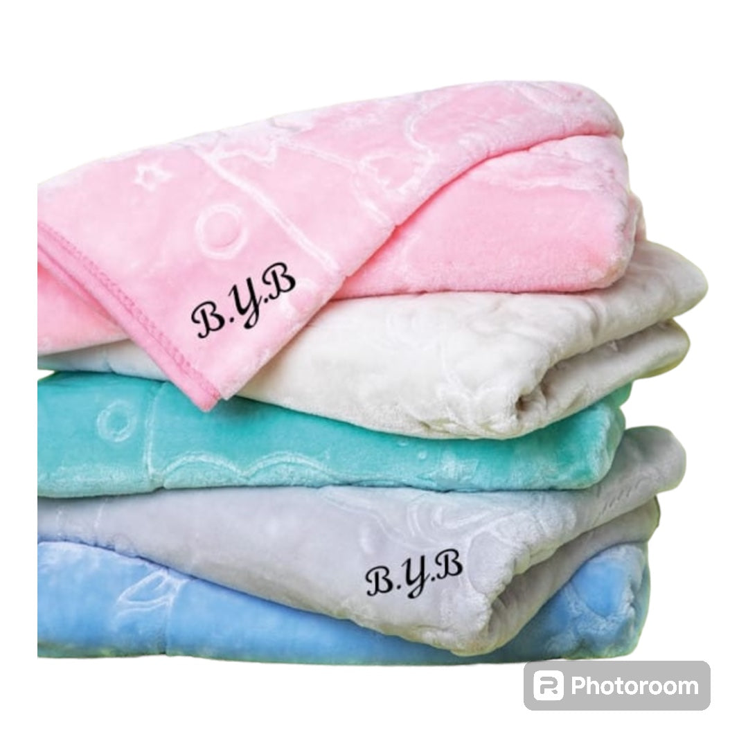 Ultra-Soft Plush Baby Mink Blanket – 120x140cm Poly Cotton, Lightweight & Breathable. Machine Washable, Gift-Ready for Newborns & Infants
