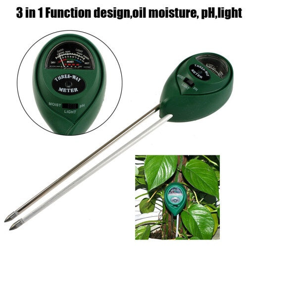 3 IN 1 Soil PH, Moisture and Light Meter