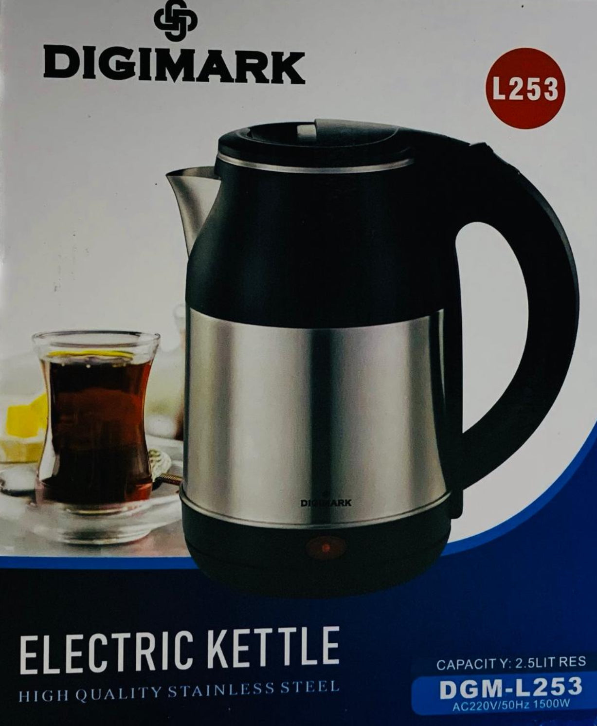 Digimark Electric Kettle 2.5L Stainless Steel
