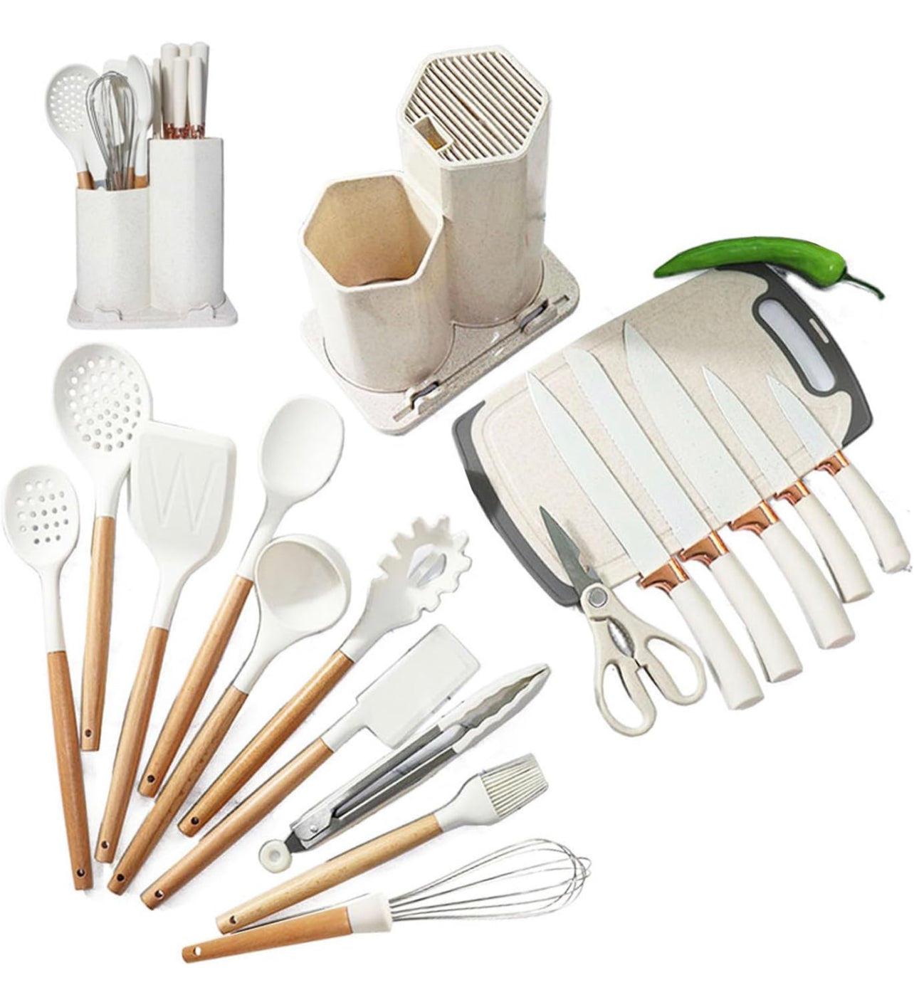 Kitchen Knife & Utensil Set 18pcs