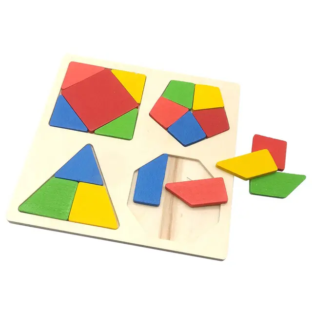 Geometric Shapes - Educational Wooden Puzzle – Megamall Online Store