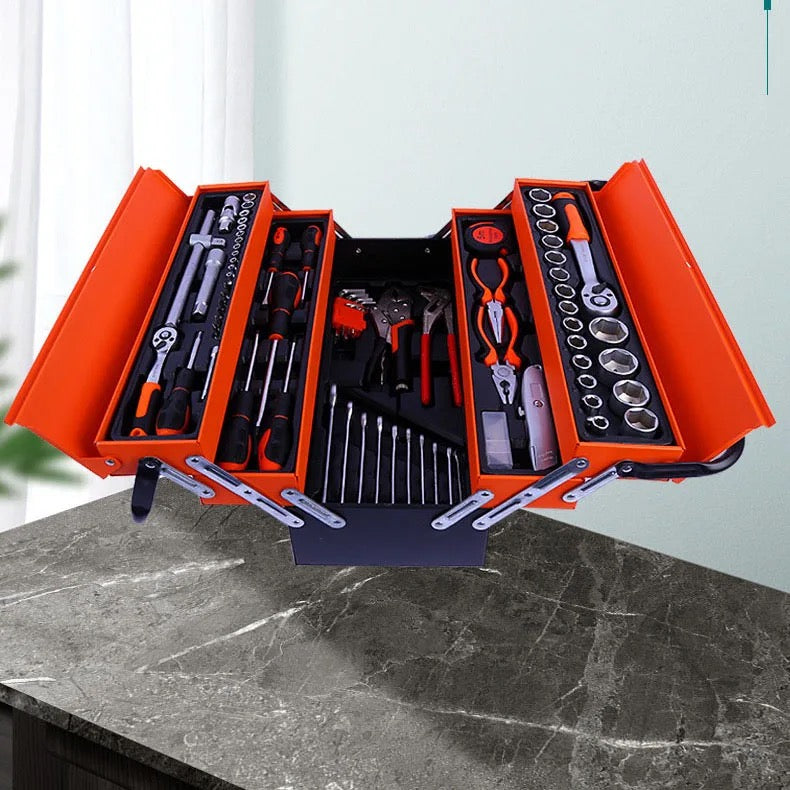Tool Kit With Cantilever Metal Box 85pc Set