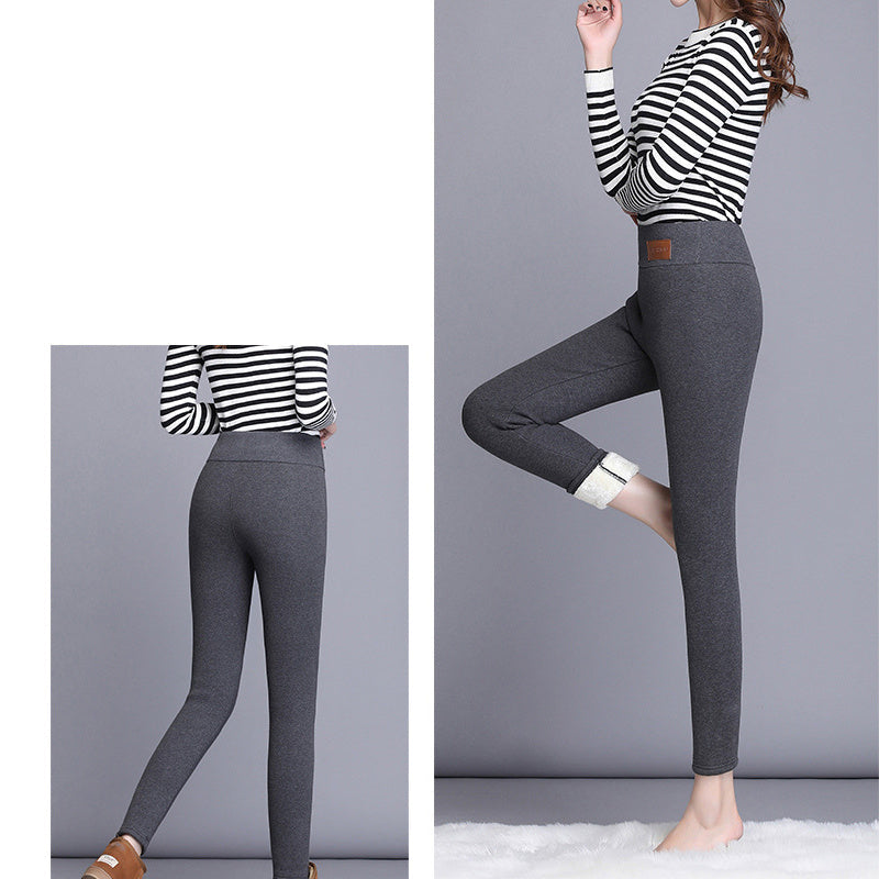 Winter plush fleece leggings