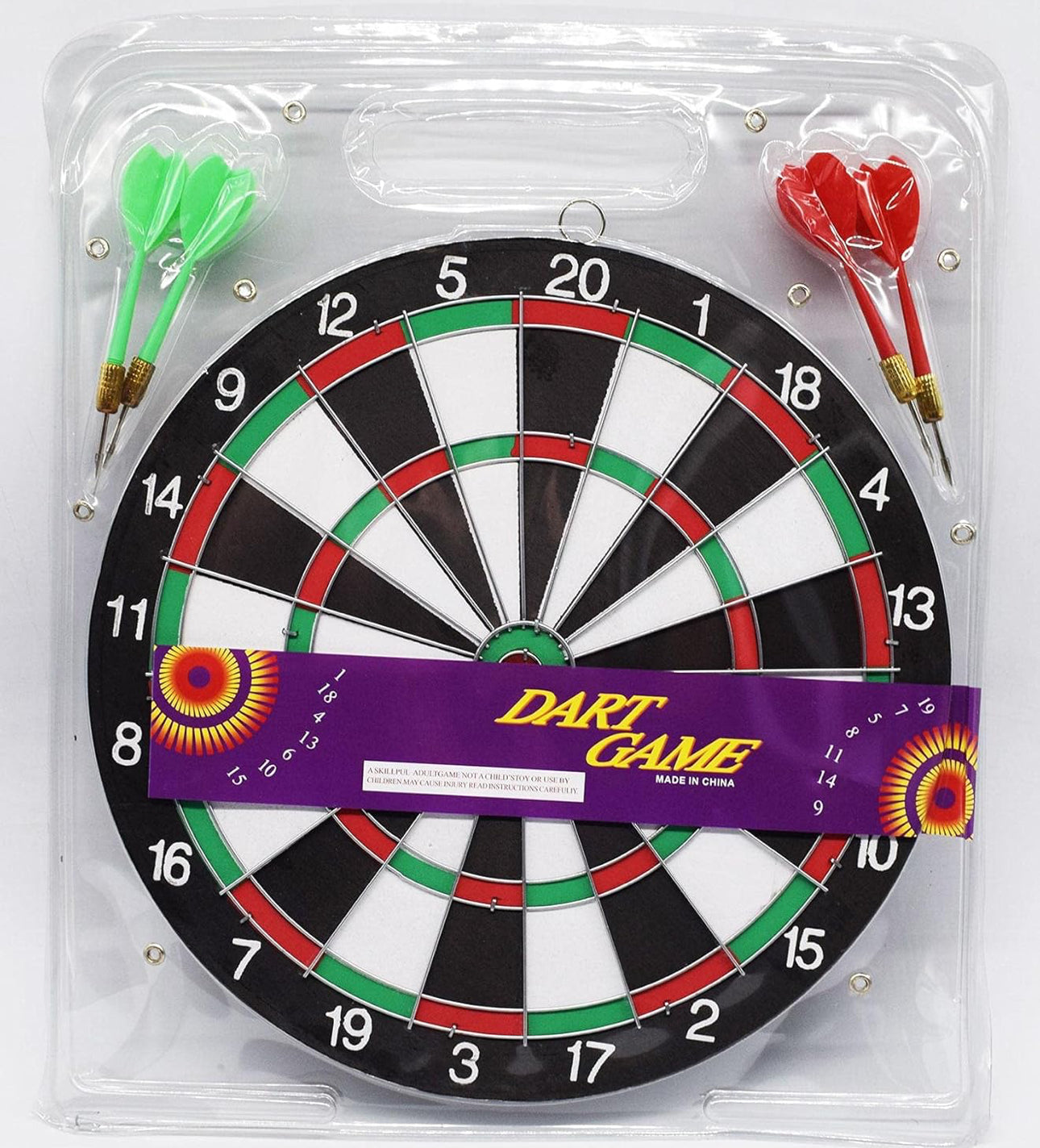 Dart Board With Darts