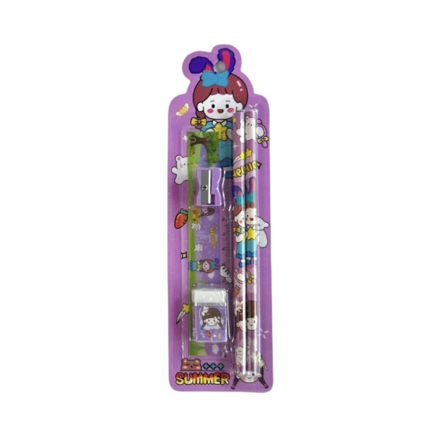 MKids School Kit – 5 Pieces Assorted Stationery Set