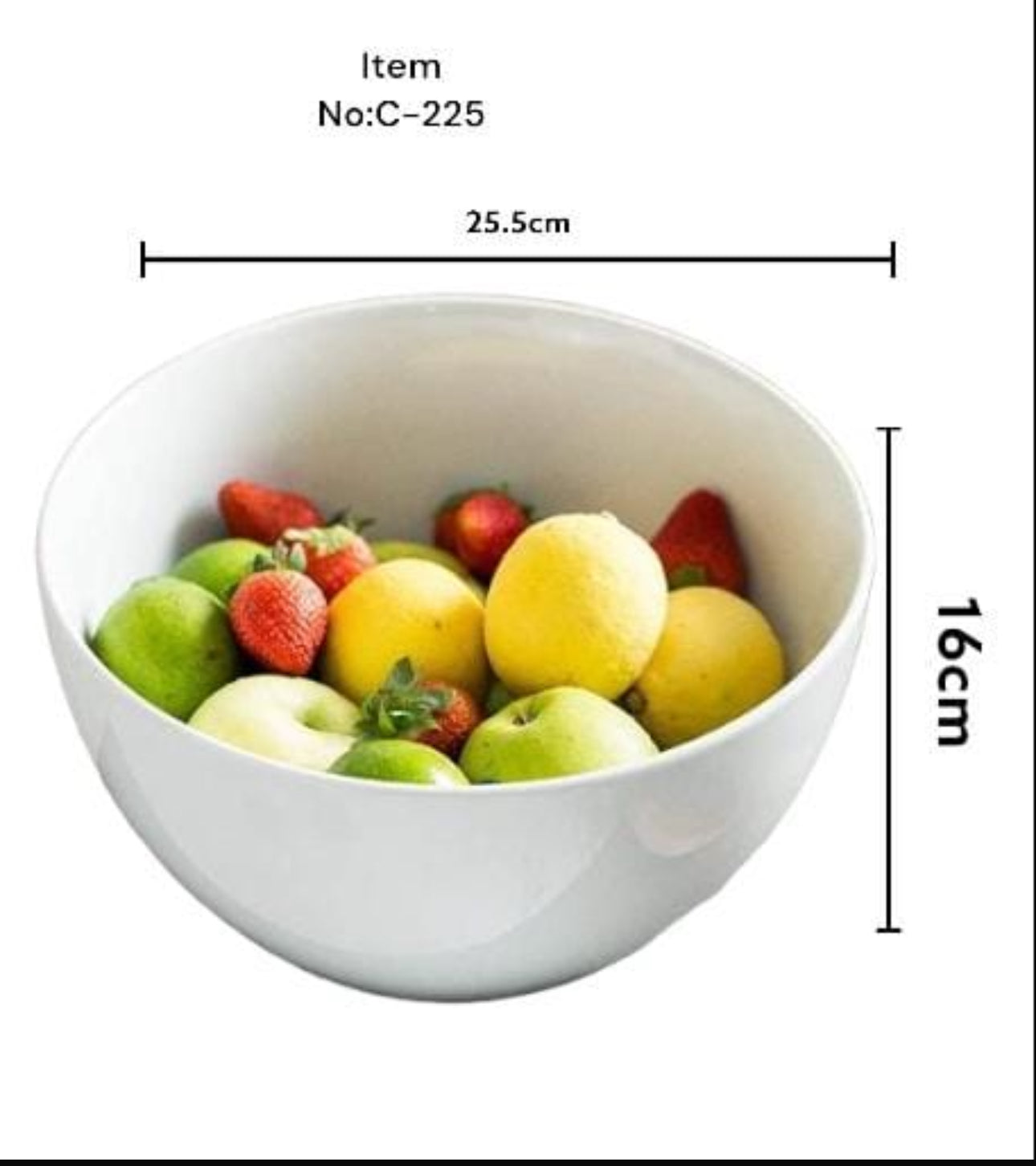 Serving Bowl Mixing Bowl-Salad Bowl-Round Shape - 25.5cm