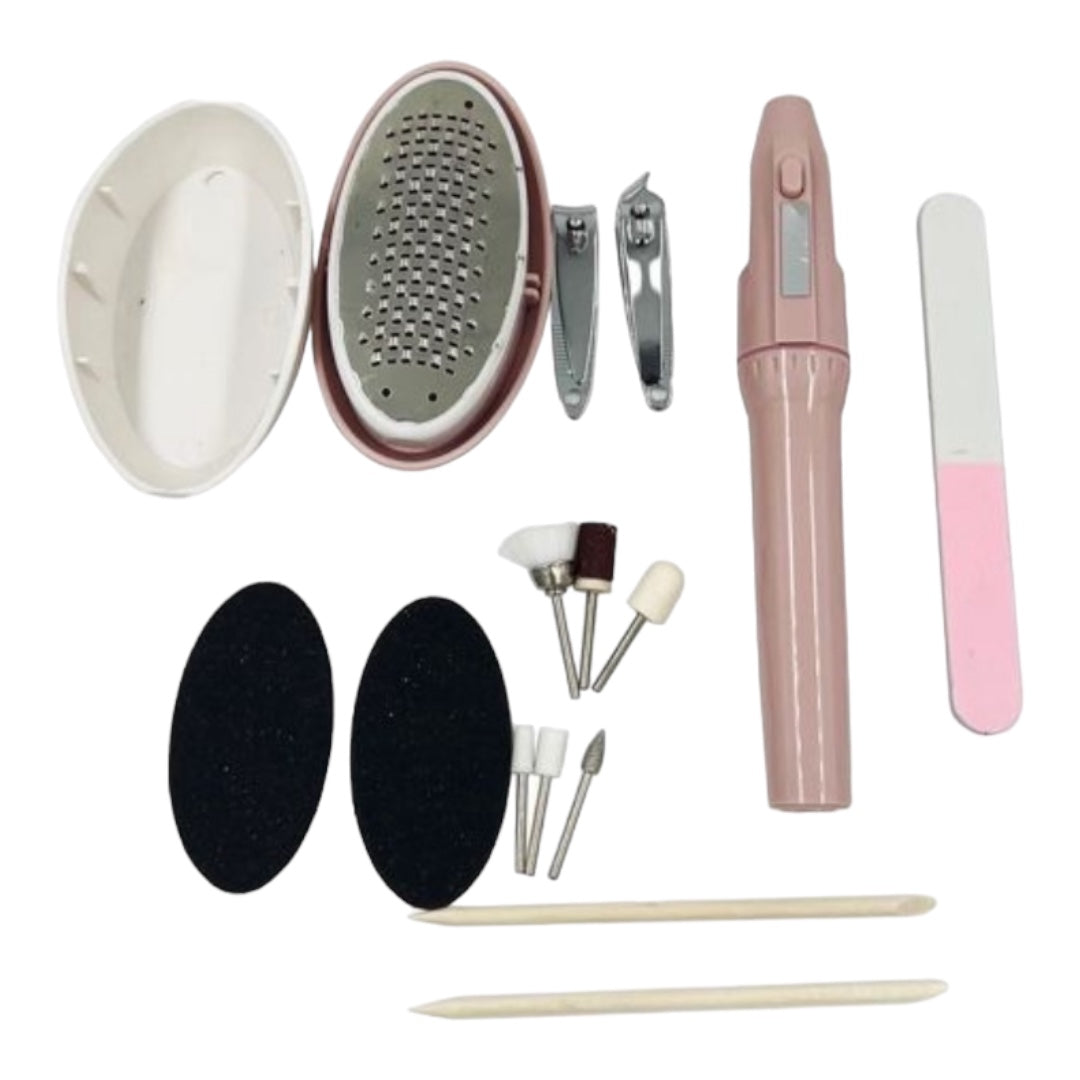 Pedi Mate 12 Piece Handheld Pedicure Set