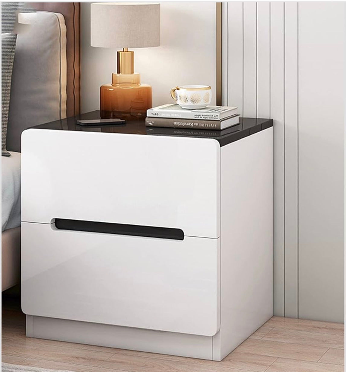 MFURN Minimalist Modern Bedside Pedestal Nightstand-Various Options