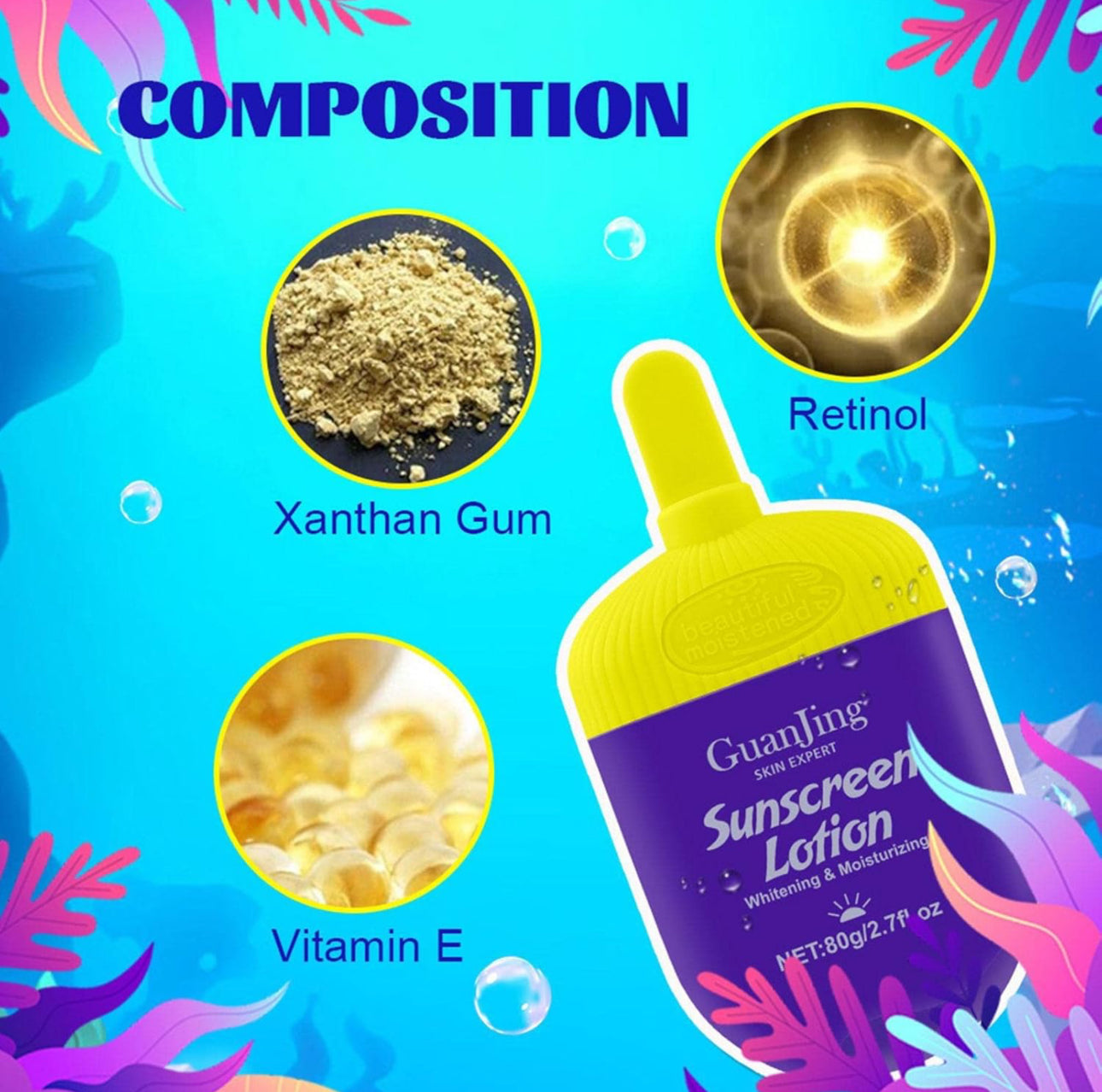 Guanjing SPF90 Sunscreen Lotion 80g