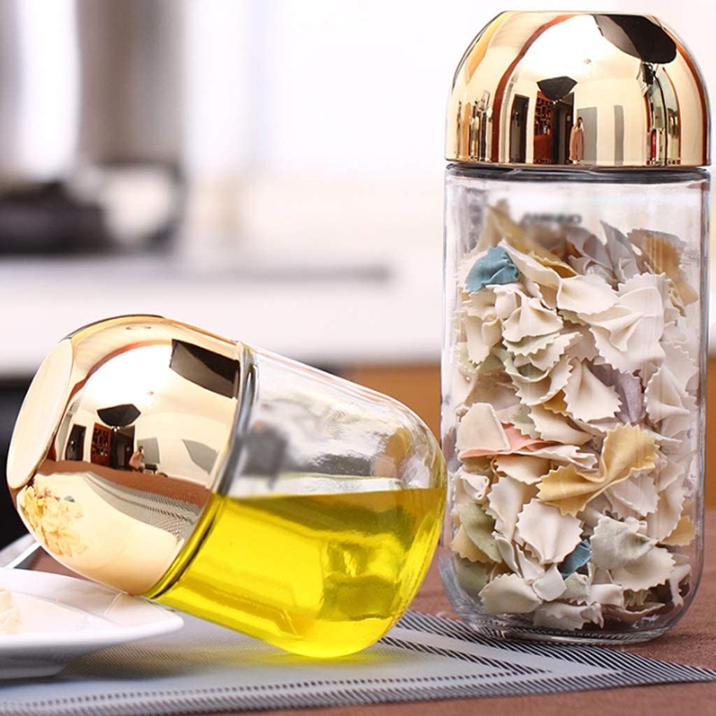 Glass Kitchen Storage Canister Jar Set