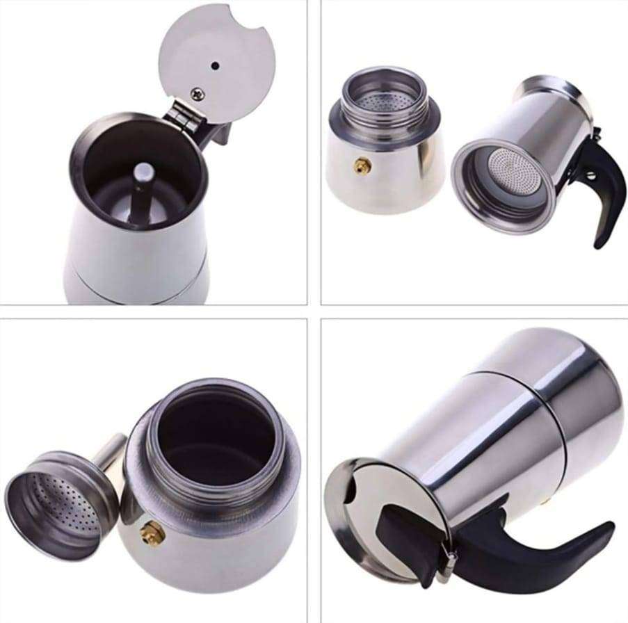 MHome Expresso Maker Stainless Steel - 2 Cup