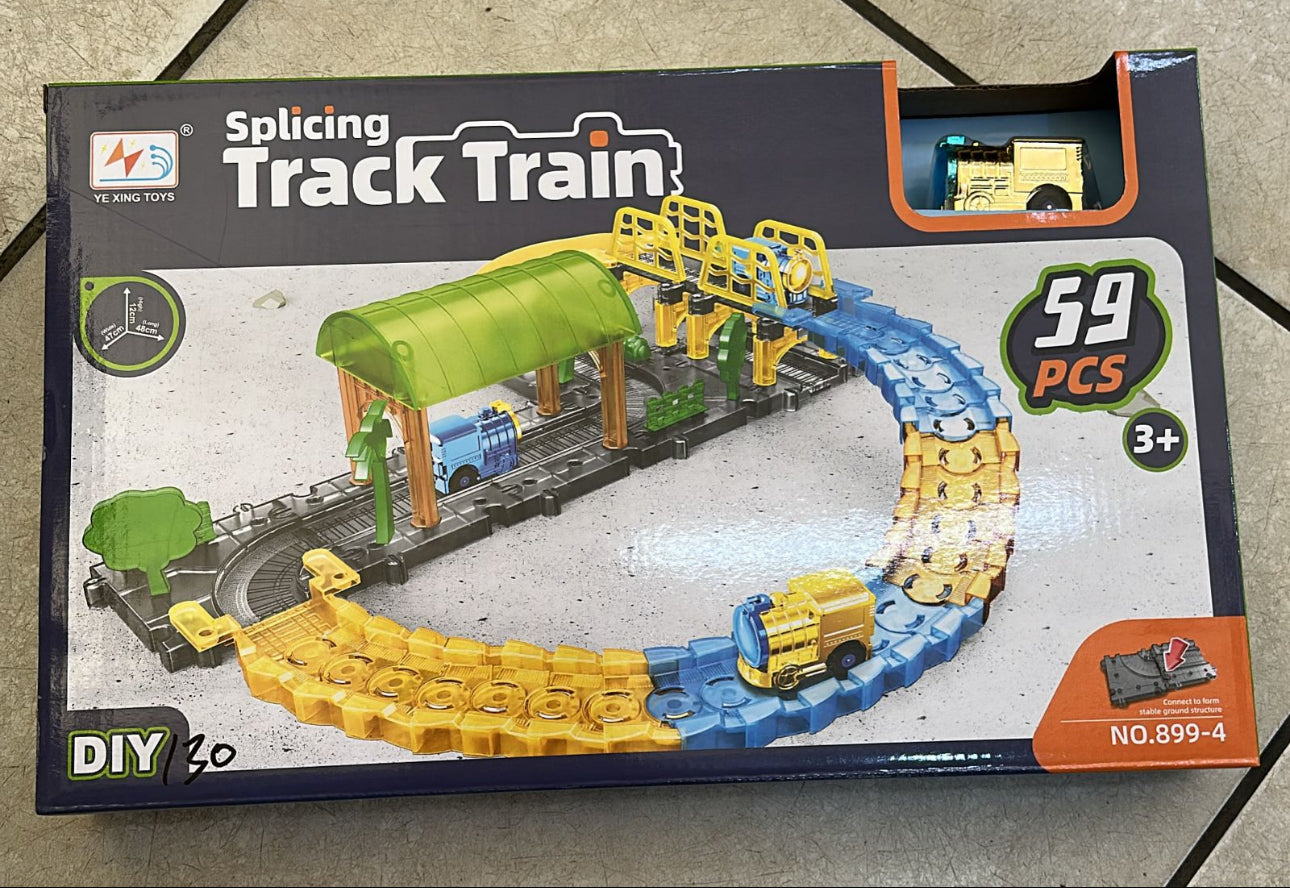Kids Splicing Track Train Toy 59pc