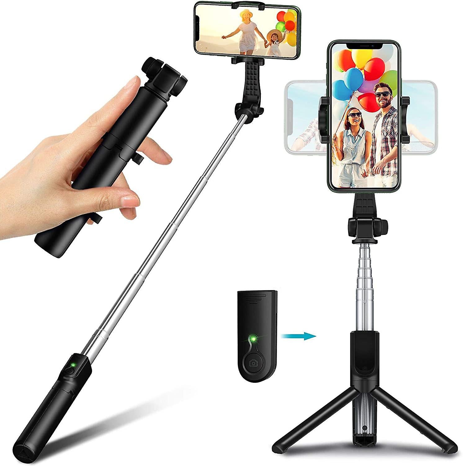 Bluetooth Selfie Stick Integrated Tripod For IOS And Android K10