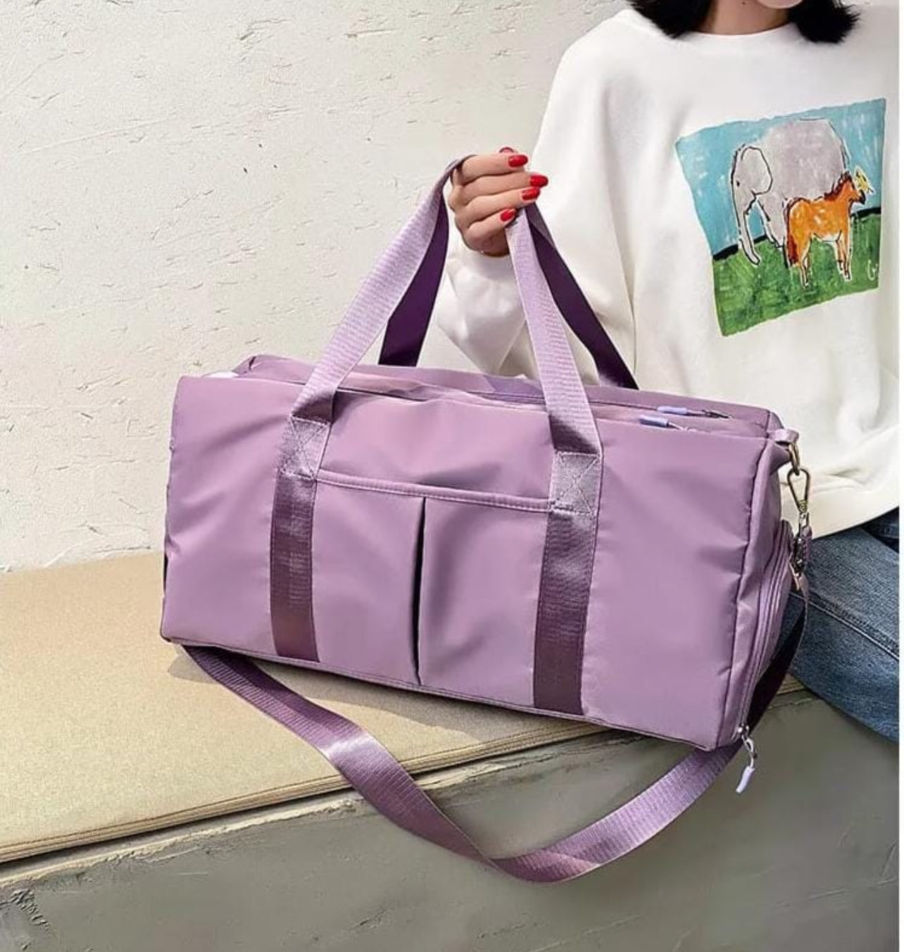Waterproof Gym Bag with Shoe Compartment