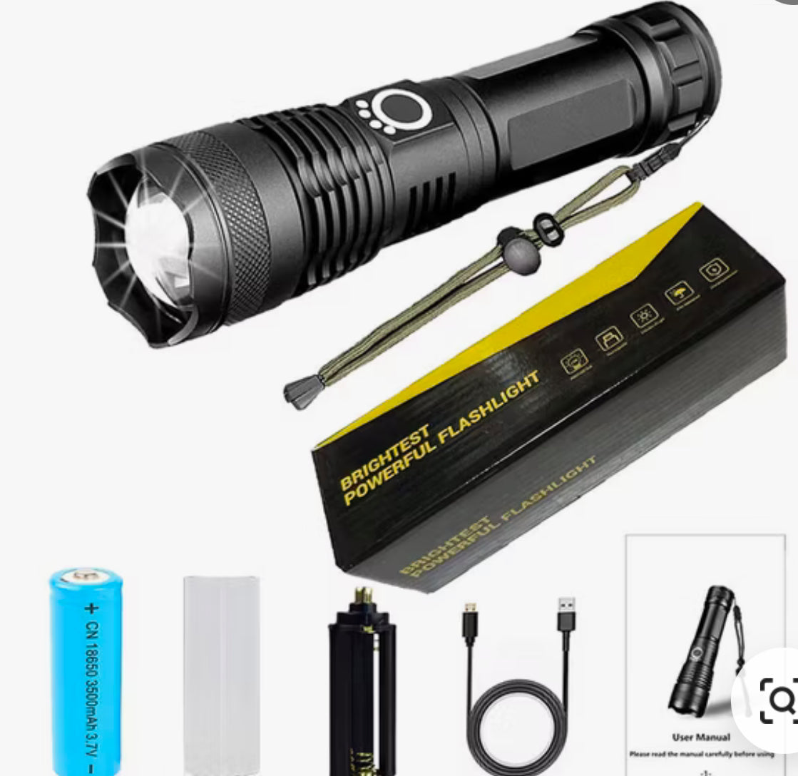 Ultra High Power LED Flashlight Camping Waterproof Zoomable Torch-DB45