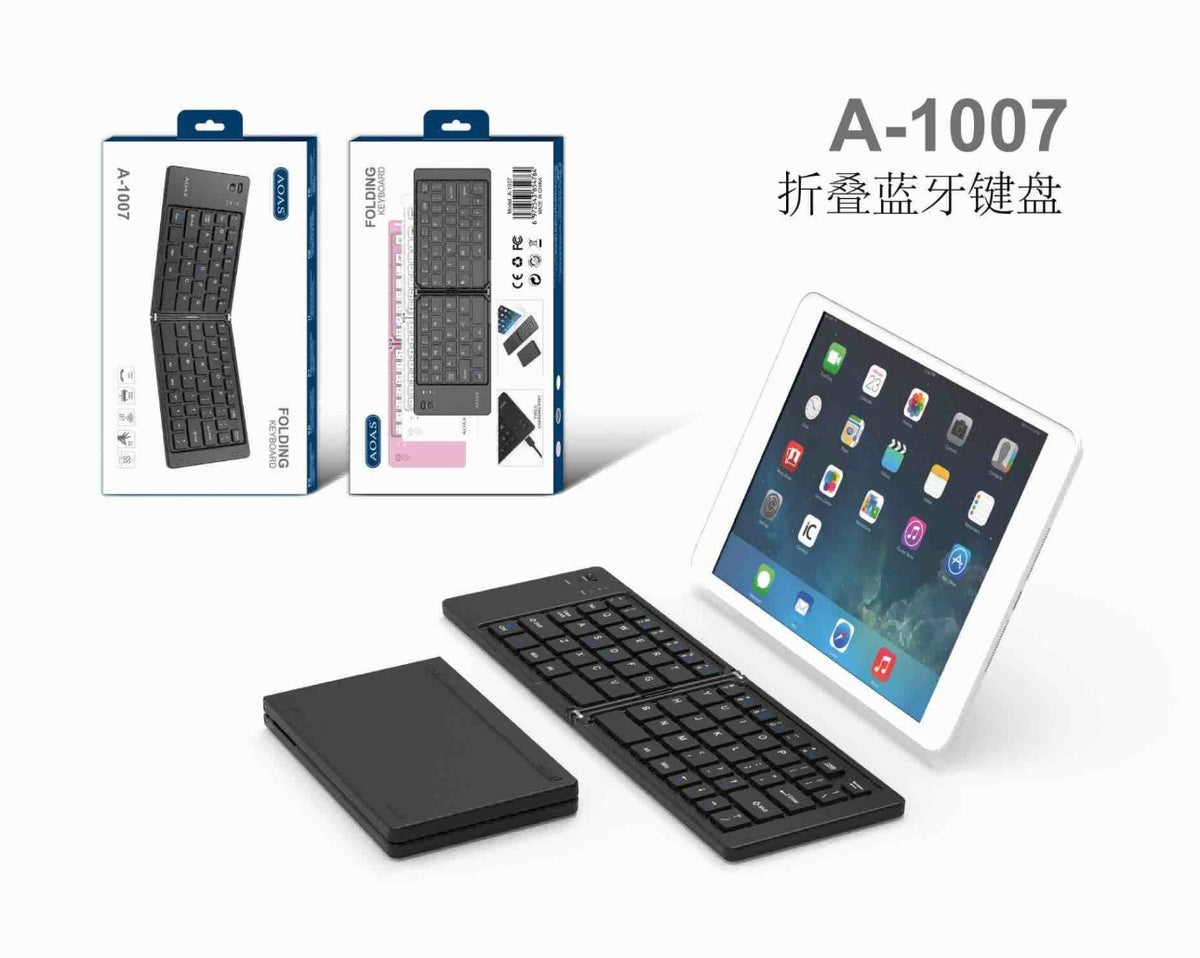 MTech Foldable Bluetooth Keyboard Compact & Portable Wireless Keyboard