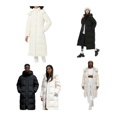 Hooded Long Puffer Jacket-Various Colours