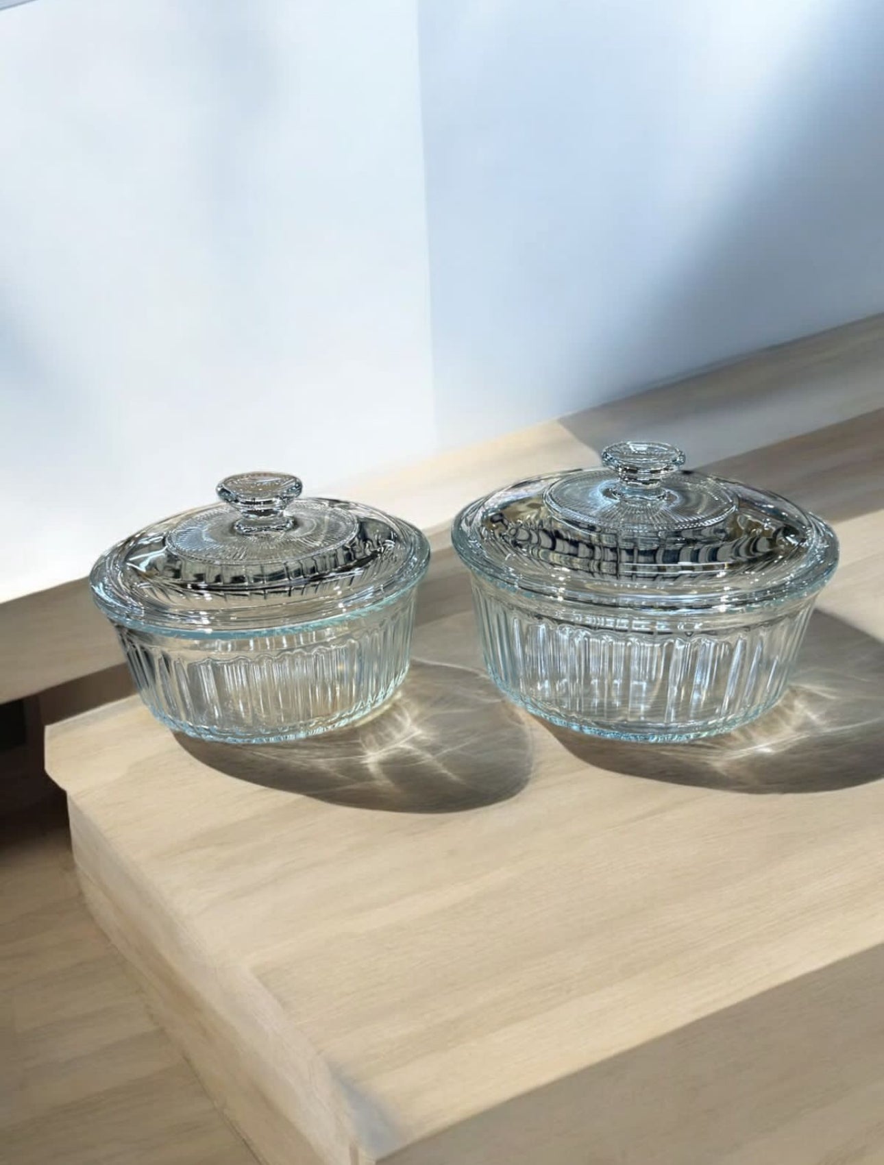 Glass Casserole Set 2pc