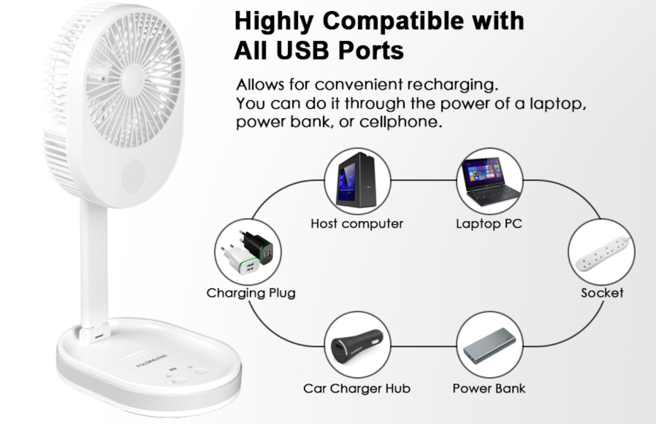 MULTI-FUNCTION FOLDING FAN WITH LIGHT