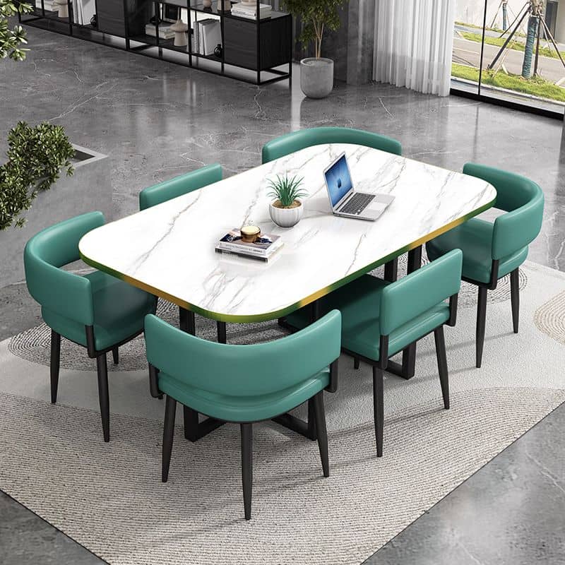 Dining Table Set Trendy Scandinavian Styled 7pc - Now Available-Various Colours