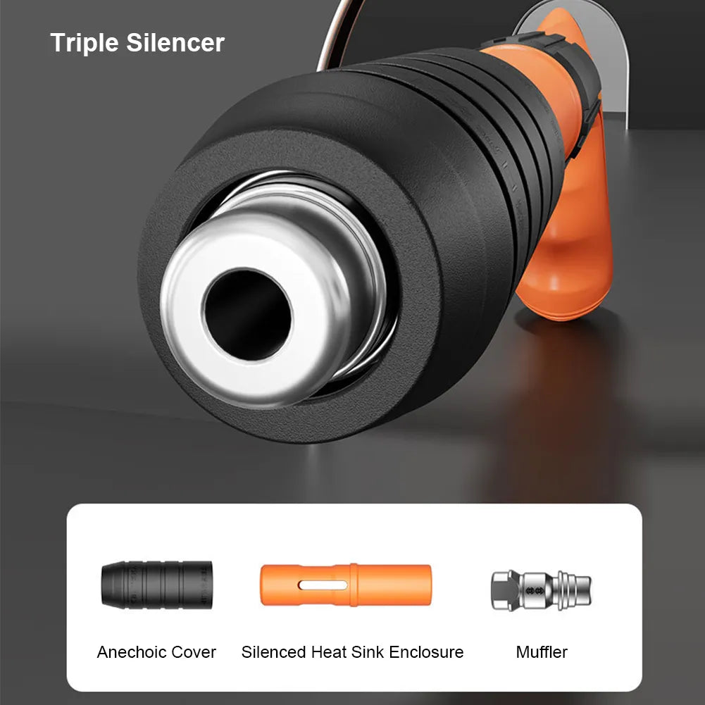 Powerful One-Handed Pneumatic Brad Nailer for Construction, Remodeling & DIY Projects