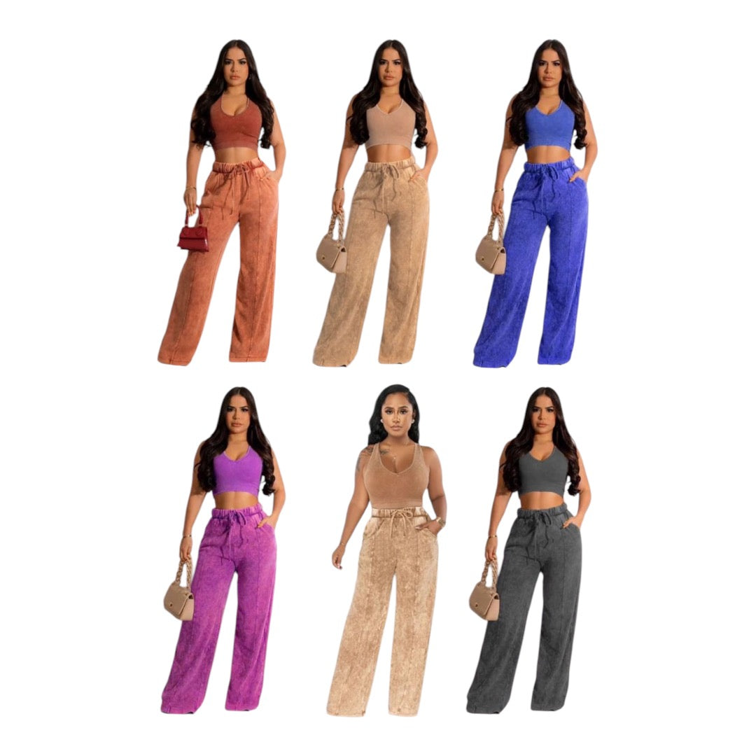 Sexy Ladies 2 Piece Set Outfits Long Pant Trousers Women Summer Clothing Elegant Casual Crop Tops T Shirts Two Piece Sets