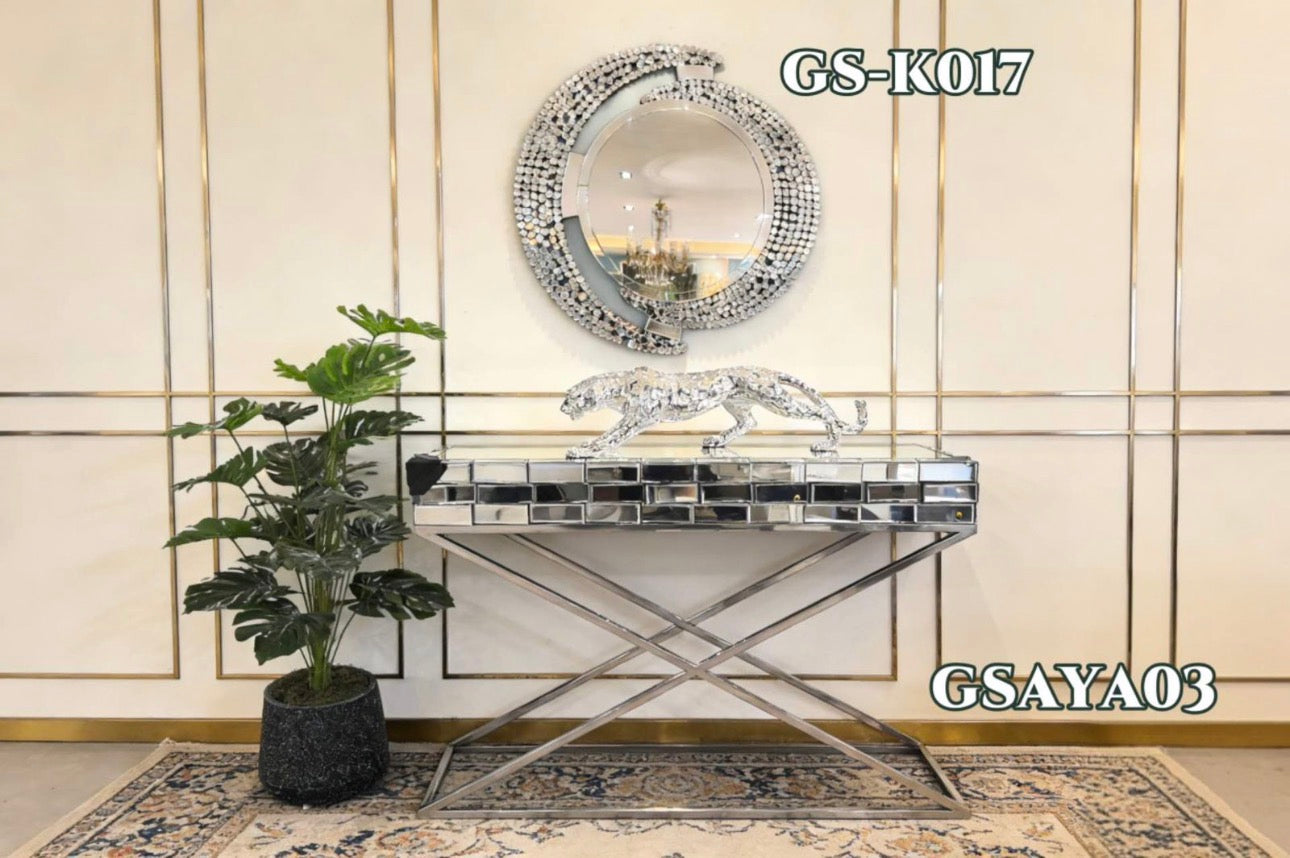 MFURN Mirrored Server Table Inc Mirror