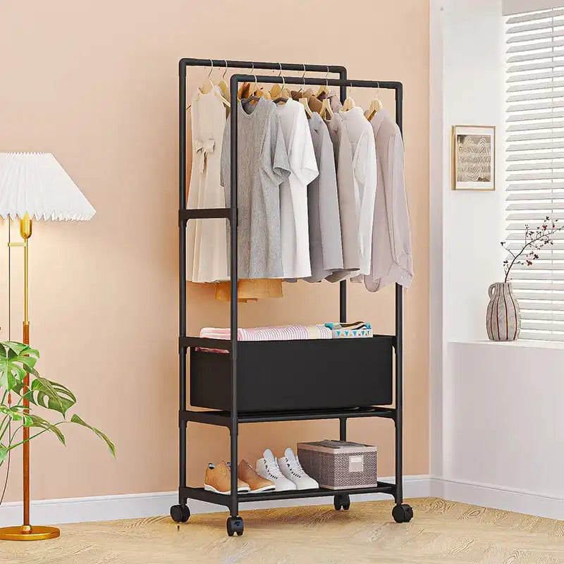 MHome Multifunctional Clothes Hanger & Shoe Storage