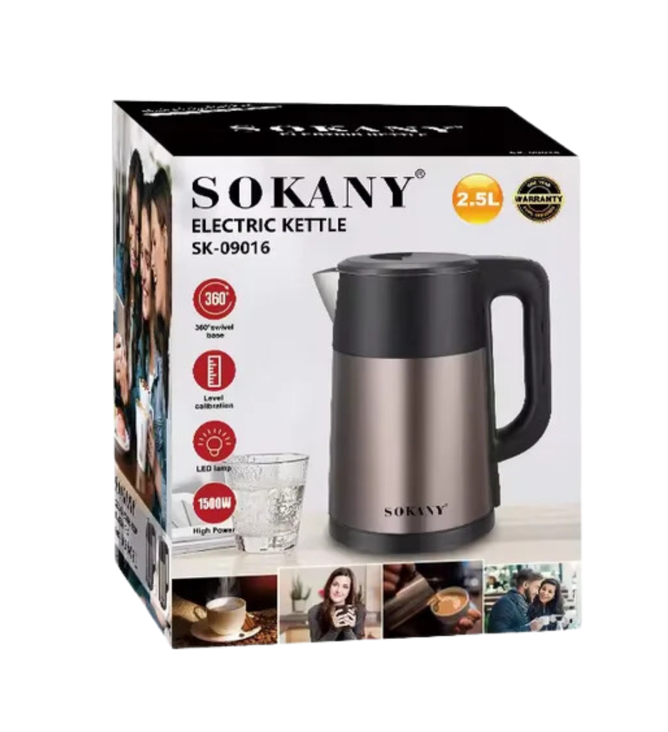 Sokany Kettle 2.5L 1500W