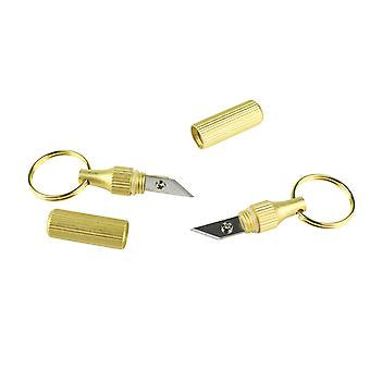 Knife Key Chain Mini Brass Pendant Small Knife Unpacking Artifact Portable Capsule Knife