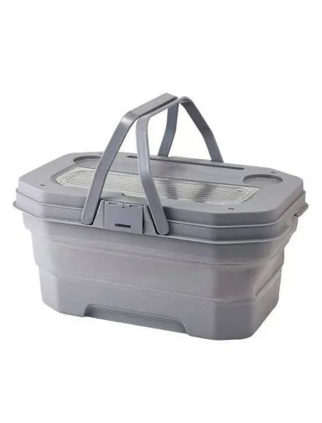 MHome Collapsable Picnic Basket/Cooler Combo-Various Colours