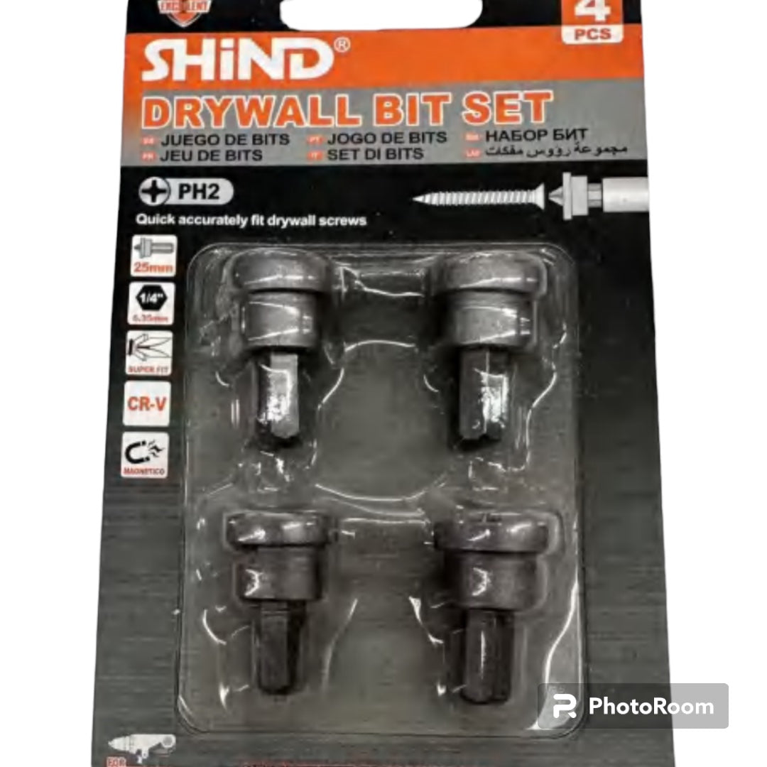 Drilling Bits For Drywall - PH2 /4pc Set