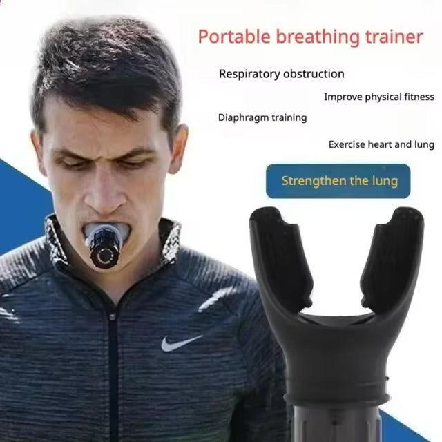 Oxyflow Exercise Trainer, Portable Respiratory Muscle Trainer with Adjustable Resistance, Exercise Device, Run Breathing Trainer, Muscle Trainer Exercise Device with Variable Settings.