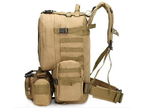 Camping Bags Outdoor Military Molle Tactical Bag Rucksack Backpacks Vintage Hiking Camouflage Water Resistant 600D -50L