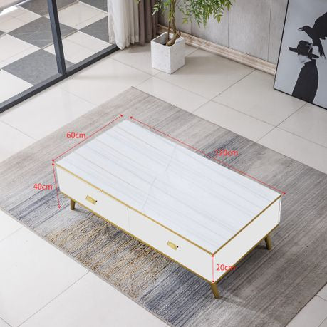 Modern Coffee Table Available In Black or White