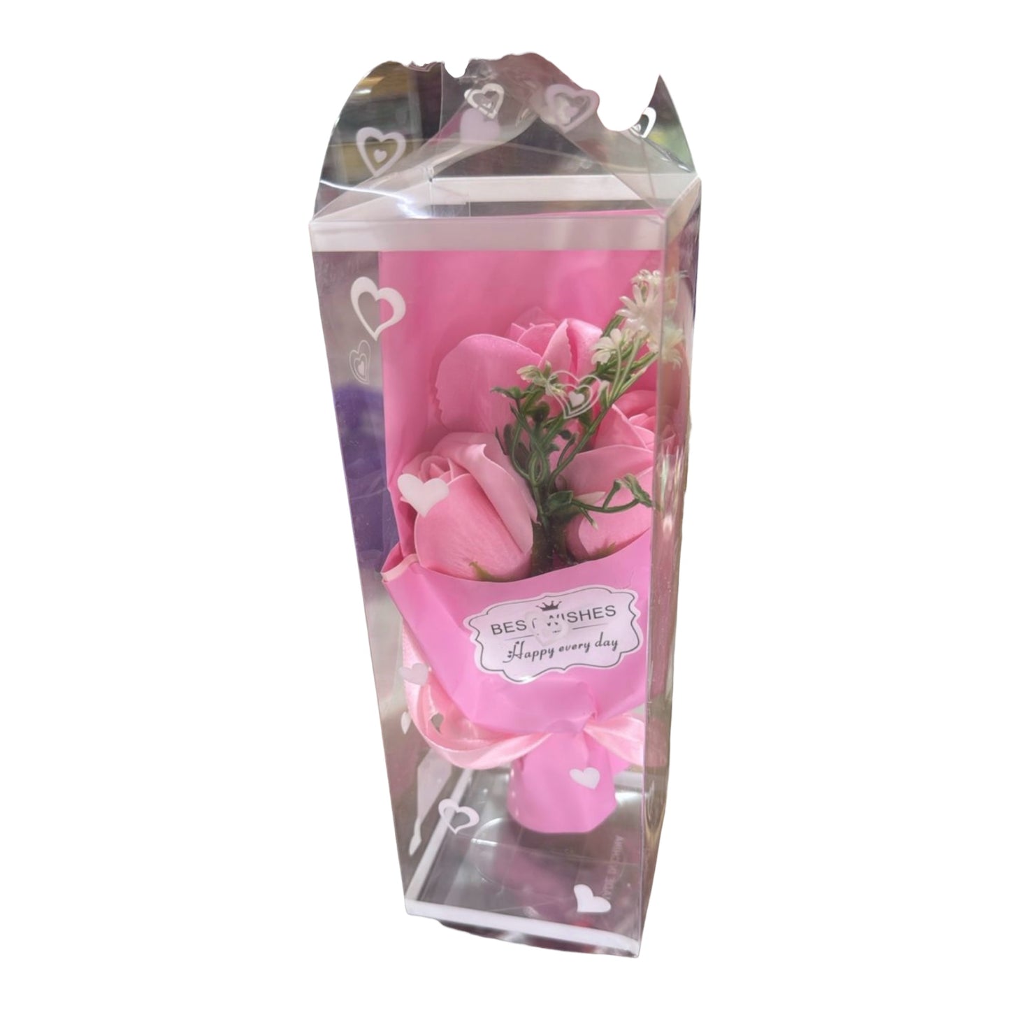 Floral Bouquet Valentine's Day Gift Bouquet, Birthday Gift- Available In Pink or Red Options