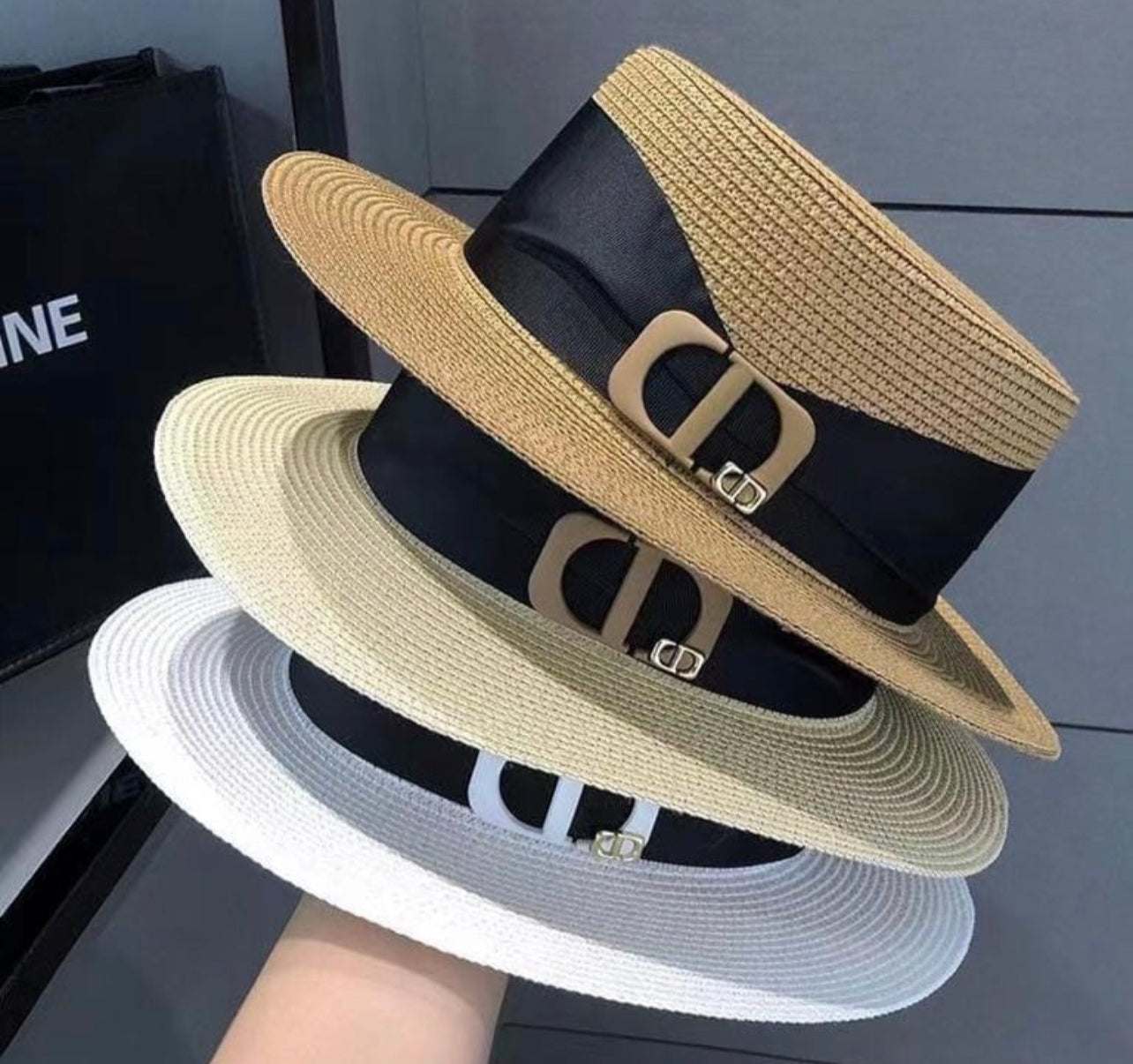Summer Straw Colourful Wide Brim Hats