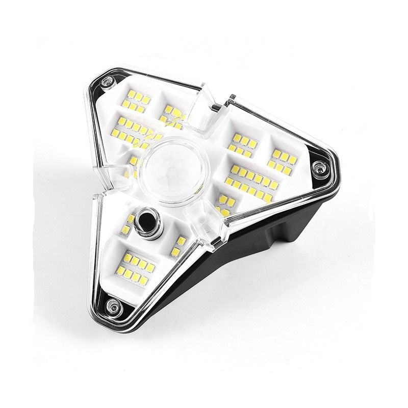 MTech Solar Motion LED Sensor Wall Lamp β 68 LED, 3-Sided Glow, 2-Pack