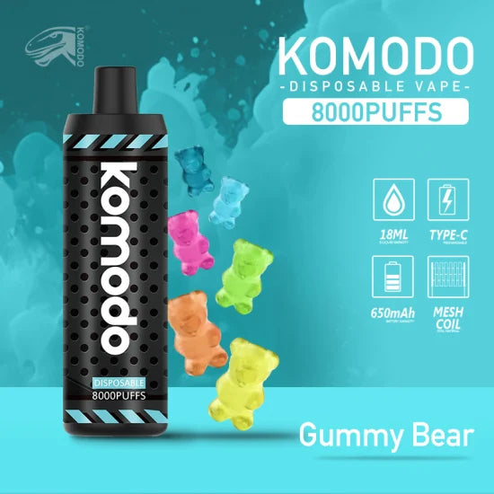 KOMODO 8000Puffs Disposable Vape 50MG