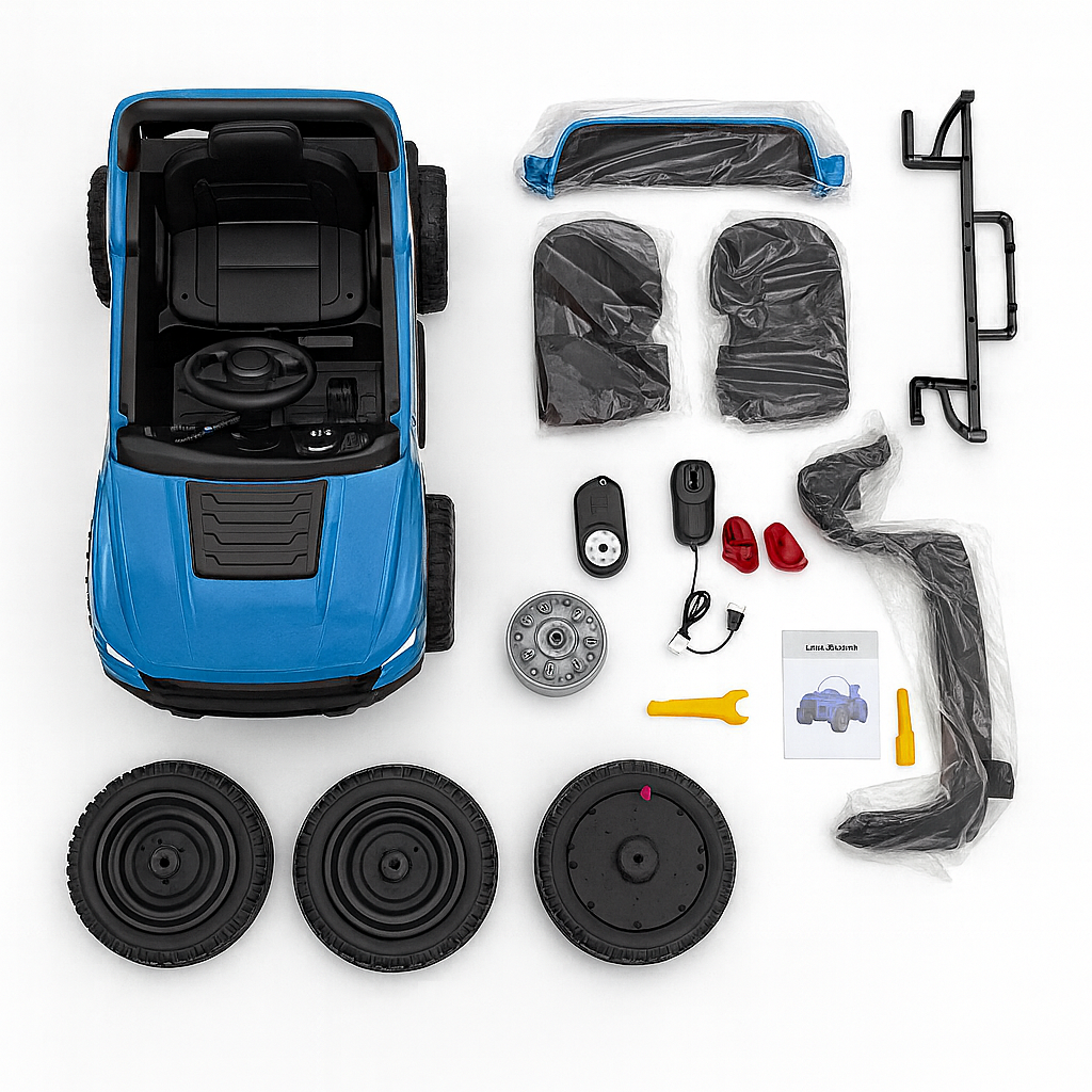 Kids Ride-On Sports Car with Remote Control (Dual Drive | 12V Lead-Acid | Battery