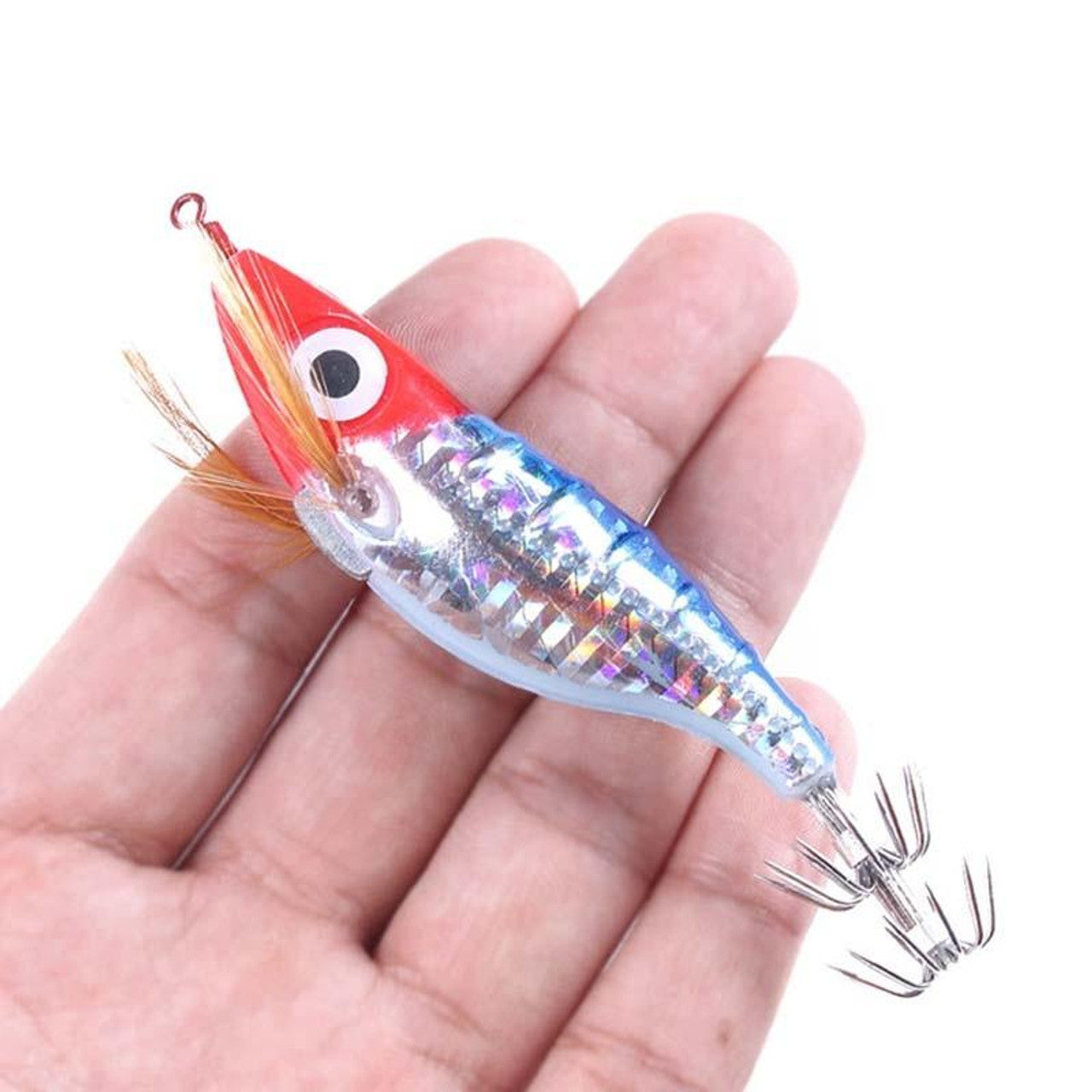 Luminous Horizontal Shrimp Squid Hook Bionic Bait, Size: 10cm 9g(2)