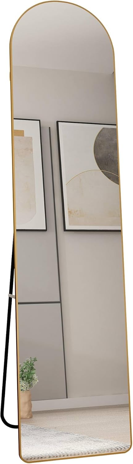 Dressing Arched Wall Mounted, Hanging, Standing or Leaning Full Body Mirror 152X40CM