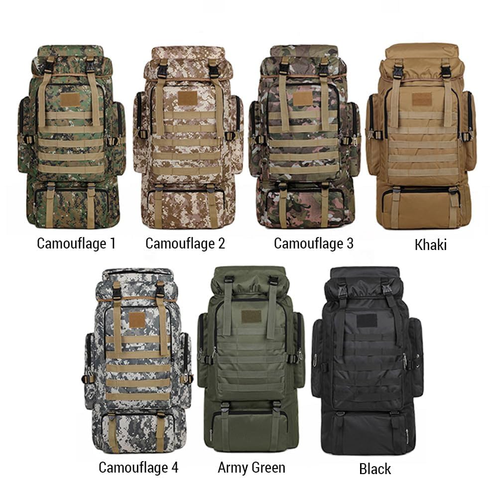 Highland Tactical Military Backpack 45L Durable Outdoor Hiking Bag