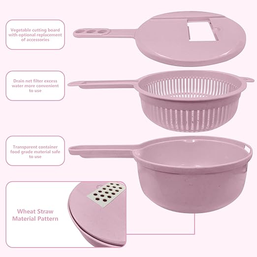 Multi Blade Food Chopper,Vegetable Slicer 12 in 1 Vegetable Choppe