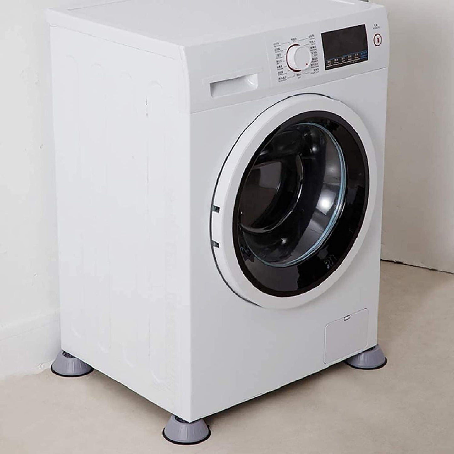 Anti-Vibration Pads for Washer & Dryer β Noise-Reducing, Anti-Slip Rubber Feet Pads (4pcs, Grey)