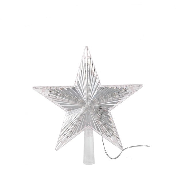 Christmas Tree Top LED Star Warm White 15cm